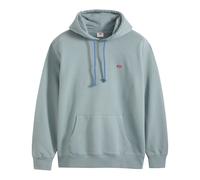 Sweatshirt LEVI'S "Sweatshirt The Original Housemark Hoodie 1er Pack", Herren, Gr. L, blau (blau (lead)), Obermaterial: 100% Baumwolle CO., Sweatshirts Sweatshirt (30845211-L) blau (lead)
