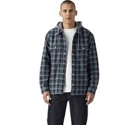 Levi's Herren Jacke Francisco Sherpa Flannel mit Reißverschluss, Standard Fit, Blau (Beau Plaid Sunset Bl), M
