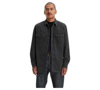 Langarmhemd LEVI'S "JACKSON WORKER", Herren, Gr. M, N-Gr, cosmo washed schwarz, Cord, Obermaterial: 100% Baumwolle, Hemden (59498250-M) cosmo washed schwarz