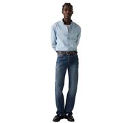 Levi's Herren Jeans - 501 Original, Baumwoll-Denim, Länge 32, Straight Fit Dunkelblau / 33W/32L 33W/32L Blau