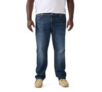 Tapered-fit-Jeans LEVI'S PLUS "502 TAPER B&T", Herren, Gr. 44, Länge 34, blau expanse, Denim/Jeans, Obermaterial: 99% Baumwolle, 1% Elasthan, bequem lang, Jeans, mit Stretch (94130959-44) blau expanse