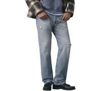 Levi's Herren Jeanshose 501 Original mit Knopfleiste, Straight Fit, Blau (Delanore Dx), W36/L30