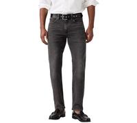 Tapered-fit-Jeans LEVI'S "502 TAPER", Herren, Gr. 36, Länge 32, schwarz (pepper warm), Denim/Jeans, Obermaterial: 67% Baumwolle, 32% Lyocell, 1% Elasthan, Basic, loose fit knöchellang, Jeans Tapered-f