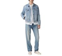 Straight-Jeans LEVI'S "505", Herren, Gr. 38, Länge 32, blau (best day ever), Denim/Jeans, Obermaterial: 100% Baumwolle, regular fit lang, Jeans Straight-Jeans, REGULAR (57248314-38) best day ever