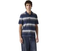Poloshirt LEVI'S "AUTHENTIC POLO", Damen, Gr. S, kurtley stripe marineblaus, Jersey, Obermaterial: 100% Baumwolle, gestreift, regular fit normal, ohne Ausschnitt, Shirts, Gestickte Levi's Applikation 