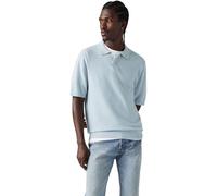 Levi's Polo aus Strick Niagara Mist Cotton Linen - Blue XL
