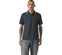 Levi's Herren Kurzarm-Poloshirt Original mit Piqué-Struktur, Standard Fit, Blau (Teddy Stripe Dress B), XL