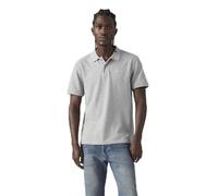 Levi's Herren Kurzarm-Poloshirt Original mit Piqué-Struktur, Standard Fit, Grau (Mid Tone Grey Heathe), XL