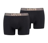 Levi's Herren Levi's Melange Waistband Organic Cotton Men's Boxer Briefs 2 pack Boxer Briefs, savannah tan, L
