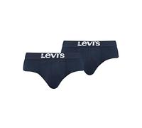 Levi's Herren Levis Men Solid Basic Brief 2P Boxershorts, 2per Pack Blau (Navy 321), Small (Herstellergröße: 010)