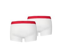 Levi's Herren Levis Men Solid Basic Trunk 2P Boxershorts, Weiß (Weiß/ Weiß 317), S