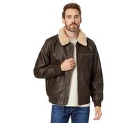 Levi's Herren Levi's Men's Faux Leather Aviator Bomber Jacket With Sherpa Collar Jacke