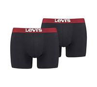 Levi's Herren Levi's Men's Solid Basic (2 Pack) boxer shorts, Schwarz, 18 EU