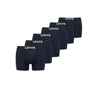 Levi's Herren Levi's Men's Solid Basic Boxers (6 pack) Boxer Shorts, blau, M