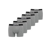Levi's Herren Levi's Men's Solid Basic Boxers (6 pack) Boxer Shorts, grey, XXL