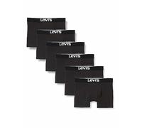 Levi's Herren Levi's Men's Solid Basic Boxers (6 pack) Boxer Shorts, Schwarz, XXL