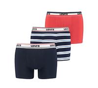 Levi's® MEN BACK IN SESSION TRUNK 3P Boxershorts, rot, größe S