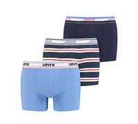Levi's Herren Logo Men's Briefs Giftbox Boxer Shorts, Blue Combo, S EU