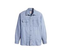 Langarmhemd LEVI'S, Herren, Gr. XL, N-Gr, blau (linde chambray), Web, Obermaterial: 100% Baumwolle, Hemden, LS AUBURN WORKER BLUES (56381057-XL) linde chambray