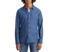 Levi's Herren LS Battery Housemark Shirt Slim , Lyon Battery Hm, Blau, S