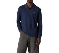 Langarm-Poloshirt LEVI'S "LS HM POLO", Herren, Gr. L, navy blazer pique, Piqué, Obermaterial: 100% Baumwolle, normal normal, ohne Ausschnitt, angesetztes Bündchen, Shirts, Polokragenverschluss in 3-Kn