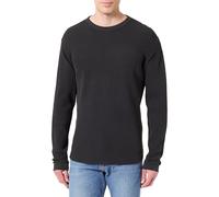 Langarmshirt LEVI'S, Herren, Gr. S, schwarz (mineral schwarz garmen), Jersey, Obermaterial: 100% Baumwolle, unifarben, regular fit taillenbedeckt, Rundhals, Bündchen, Shirts, mit Bündchen (68110638-S)