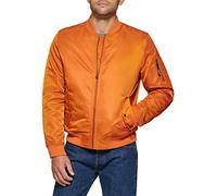 Levi's Herren MA-1 Flight Leichte Bomberjacke mit Reißverschluss, Orangefarbene Ma-1-Füllung, XL