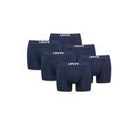 Levi's Solid Basic Organic Cotton Stripe Boxershorts marineblau (2er-Pack) - XL