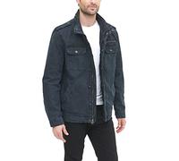 Levi's Herren Militärjacke aus gewaschener Baumwolle mit Zwei Taschen Leichte Baumwolljacke, Navy, Medium
