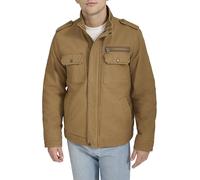 Levi's Herren Militärjacke aus Gewaschener Baumwolle (Normale Größen) Leichte Baumwolljacke, Worker Brown Filled, M