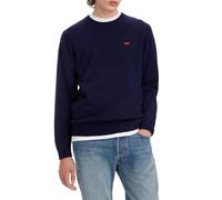 Wollpullover LEVI'S "ORIGINAL HM SWEATER" Gr. M, blau (dunkelblau) Herren Pullover Rundhalspullover in klassischer Rundhalsform (69433859-M)