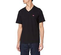 Levi's Herren T-Shirt Original Housemark V-Neck Mineral Black Größe S