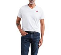 Levi's Herren Original Housemark V-Neck T-Shirt, White, S