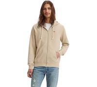 Levi's Herren Original Sweatjacke aus Baumwolle mit Kapuze, Beige (Fog), XL