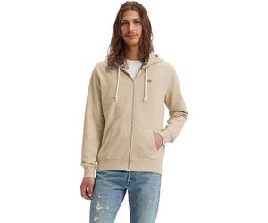 Levi's Herren Original Sweatjacke aus Baumwolle mit Kapuze, Beige (Fog), XL