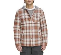Levi's Herren Plaid Sherpa Lined Hooded Shirt Jacket (Regular & Big & Tall Sizes) Hemdjacke aus Baumwolle (1er Pack)