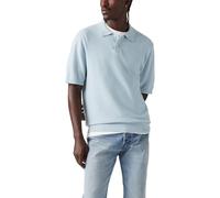 Levi's Polo aus Strick Niagara Mist Cotton Linen - Blue XL