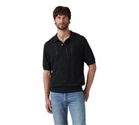 Levi's Herren Polo aus Strick Pointelle Grid Mineral Black Black XL