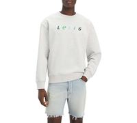 Levi's Herren Relaxd Graphic Crew Sweater, Light Heather Gray, XS