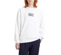 Levi's Herren Relaxd Graphic Crew Sweatshirt, White, XL