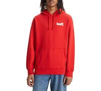 Levi's Herren Relaxed Graphic Sweatshirt Hoodie Kapuzenpullover,Poster Logo Aura Orange,M
