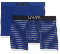Levi's Herren Retroshorts Levis 200SF Vintage Stripe 0312 Boxer Brief, 2er Pack, Gr. X-Large, Blau (Mazarine Blue 458)