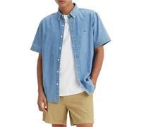 Levi´s ® Authentic Kurzarmhemd L Med Indigo / Flat Finish
