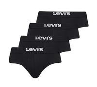 Levi's Herren Slips, 4er Pack - Solid Basic Brief Organic ECOM Schwarz XL