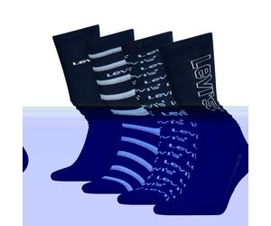 Levis Herren Socken Reg Cut Logo 4er Pack Geschenkpackung 39|40|41|42 4 Stk.