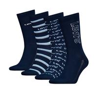 Levis Herren Socken Reg Cut Logo 4er Pack Geschenkpackung 44|46|43|45 4 Stk.