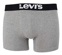Levi's Herren Solid Basic Boxers Boxer-Shorts, Middle Grey Melange, XL