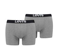 Levi's Badeslip Solid Basic 2er-Pack Middle Grey Melange XXL