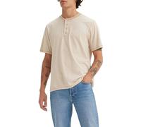 Levi's Herren SS 4 Button Henley-Hemd, Shore Stripe Safari, XL
