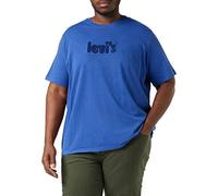 Levi's Herren Ss Relaxed Fit Tee T-Shirt,Poster Logo Gd Surf Blue,L